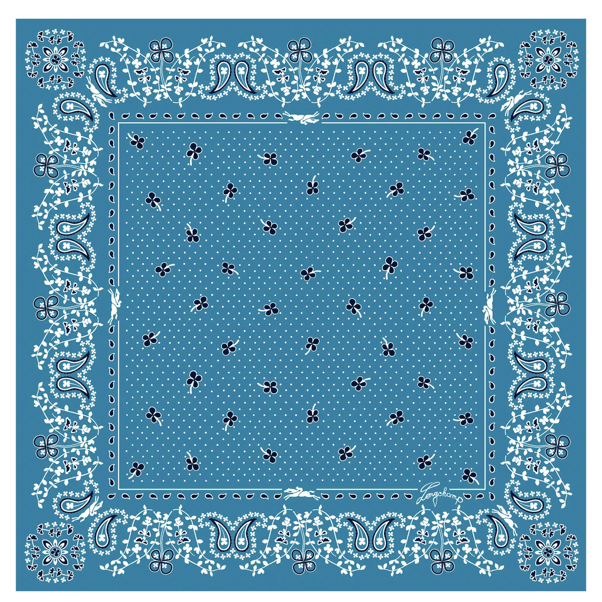 Carré de soie 50 French Bandana