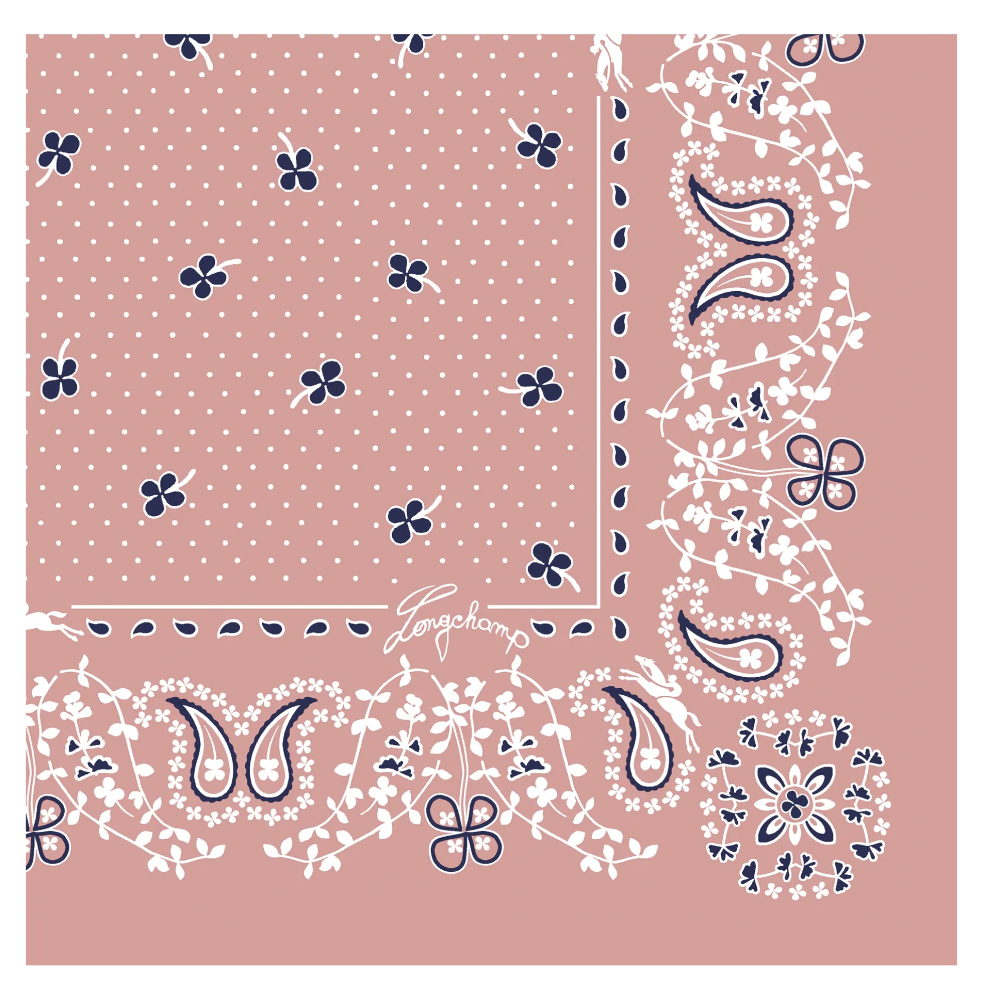 Carré de soie 50 French Bandana