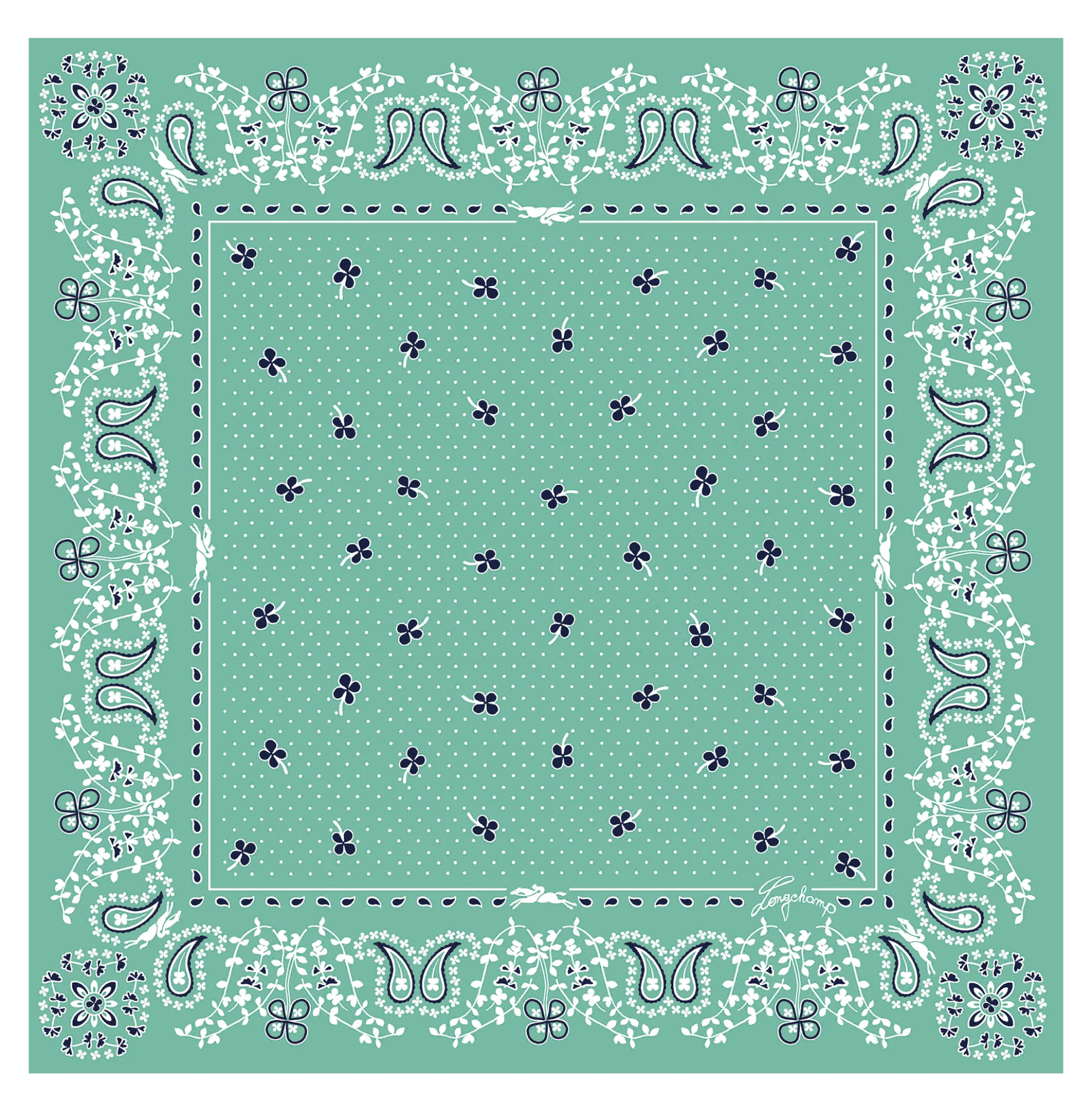 Carré de soie 50 French Bandana