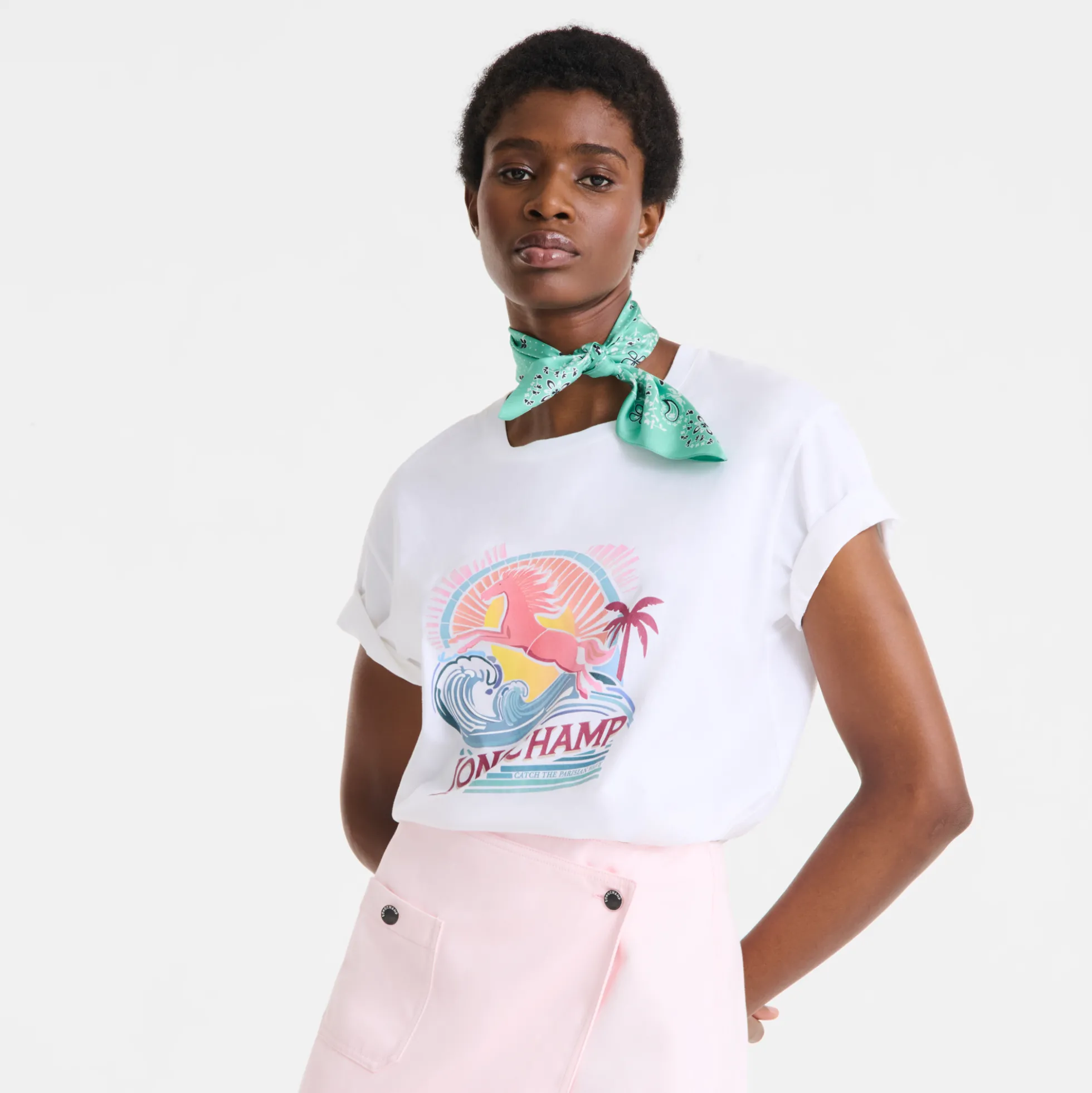 Carré de soie 50 French Bandana