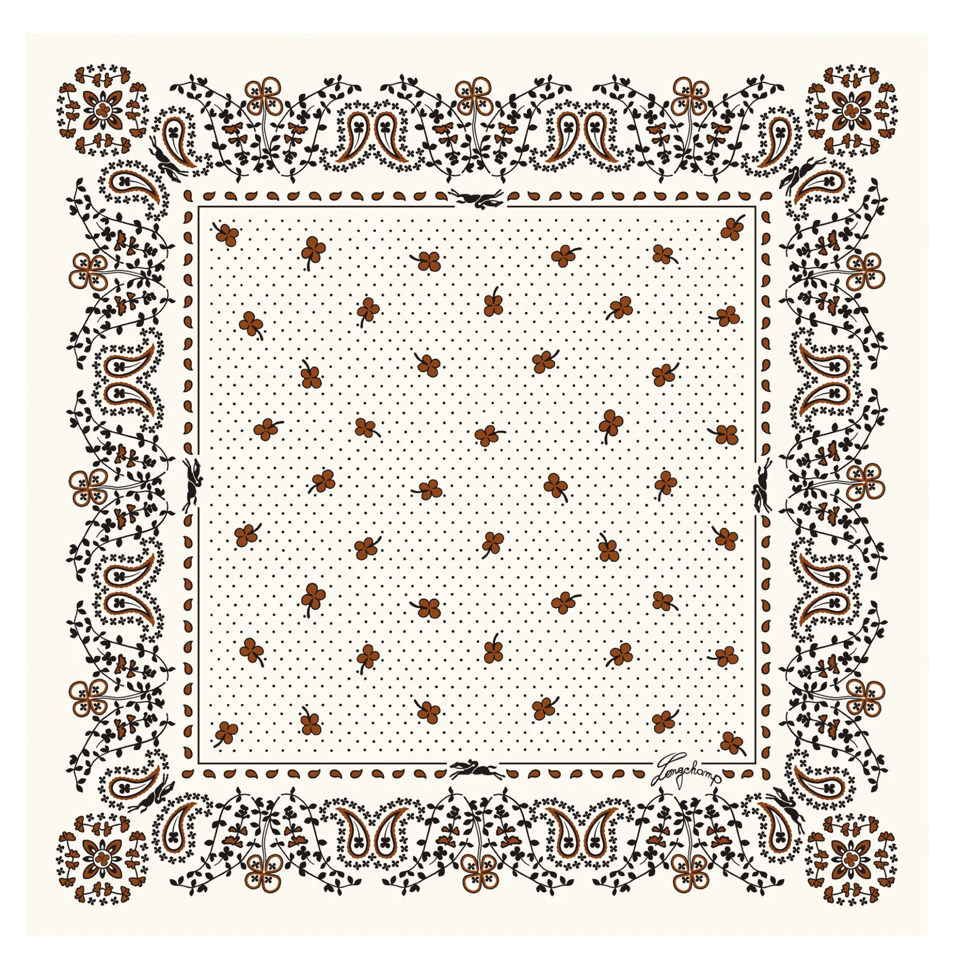 Carré de soie 50 French Bandana