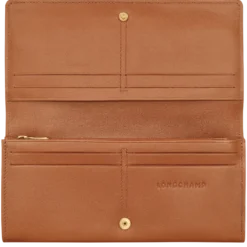 Portefeuille long à rabat Le Roseau