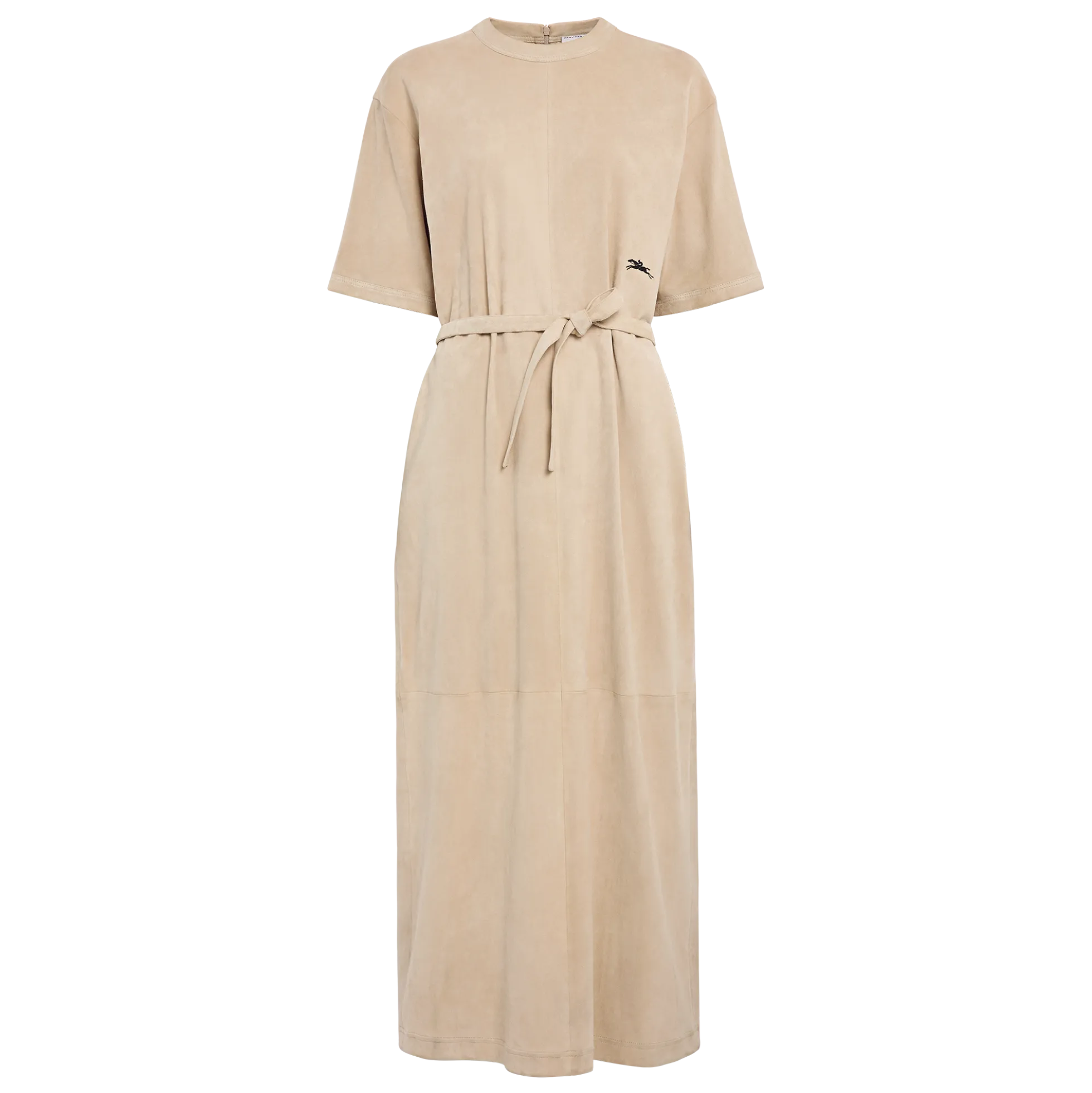 Robe longue en cuir
