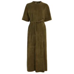 Robe longue en cuir