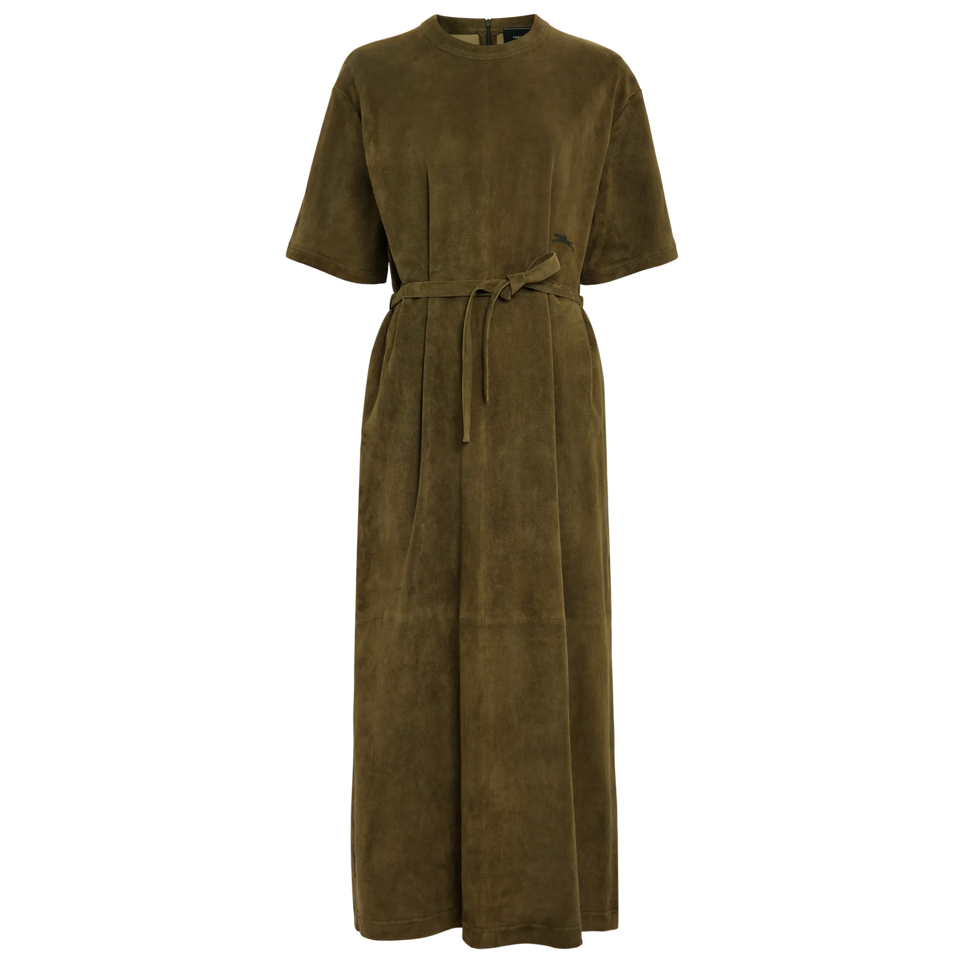 Robe longue en cuir