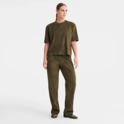 Tee-shirt en cuir