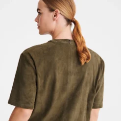 Tee-shirt en cuir